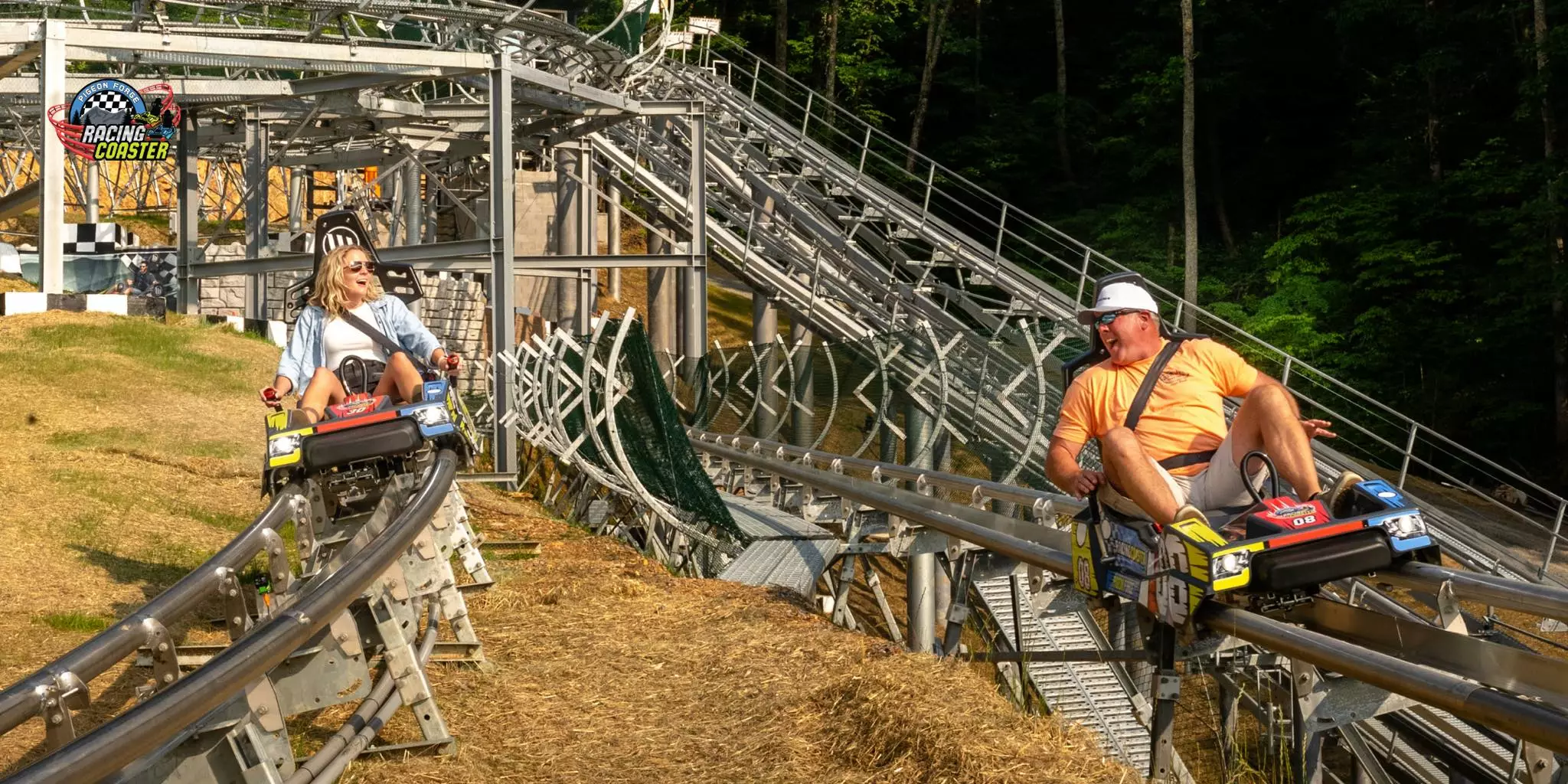pigeon forge racing coaster